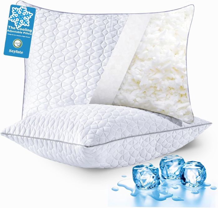 Seyfote Cooling Pillows Queen Set of 2